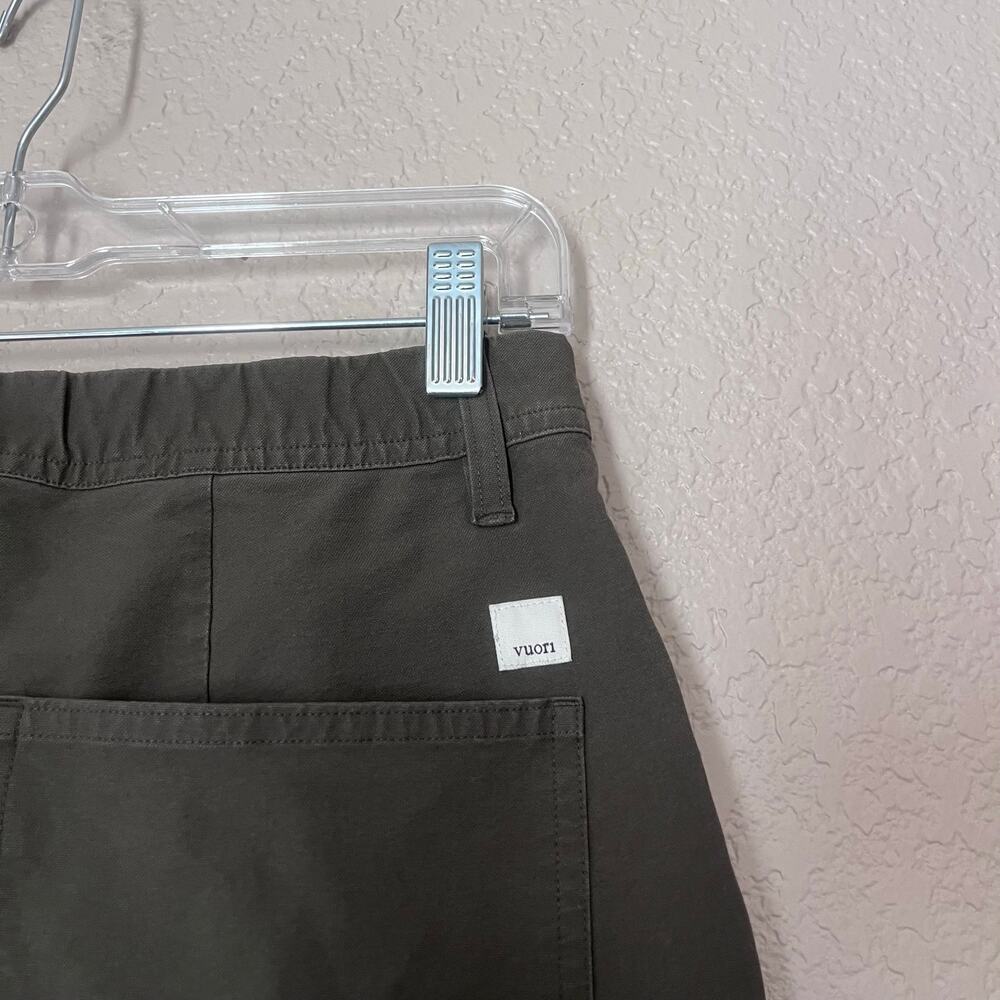 Vuori Women’s Getaway Cargo Wide Leg Pant Stretch Medium Olive Green Army Active - Picture 7 of 8